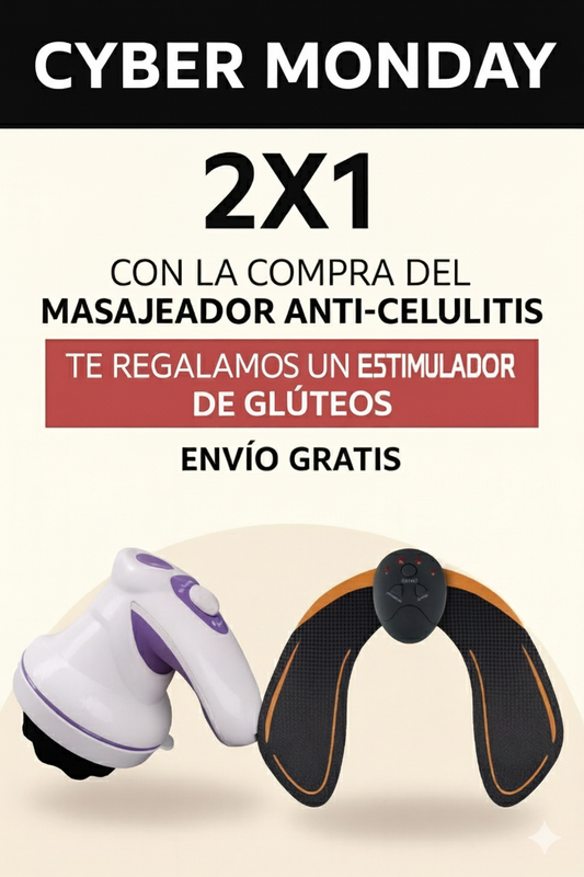 PerfectSkin™ Masajeador Anti-celulitis + Electro Estimulador de Glúteos GRATIS!