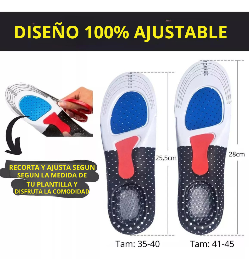 FlexiPlus4D™ Plantillas Gel Ortopédicas