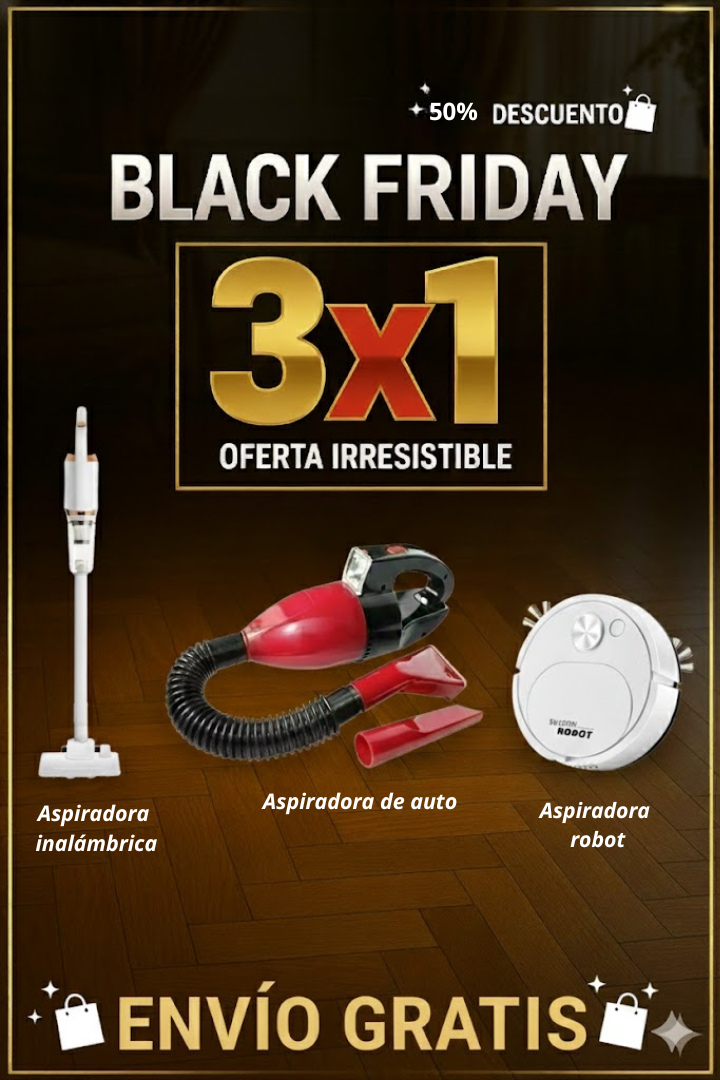 ¡Mega Combo 3-en-1: Limpieza total casa + auto + piso!