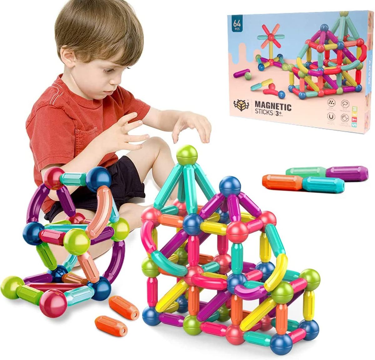 🧲  MagnetiKids 36™– Explora y construye