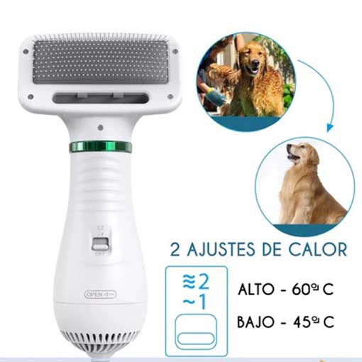 Wahshing Pet™ Cepillo secador 2 en 1