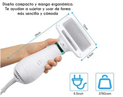 Wahshing Pet™ Cepillo secador 2 en 1